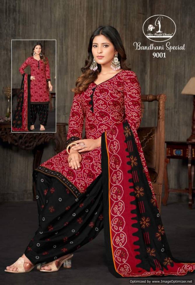 Bandhani Special Vol 9 By Miss World Cotton Printed Dress Material Wholesale Price In Surat
